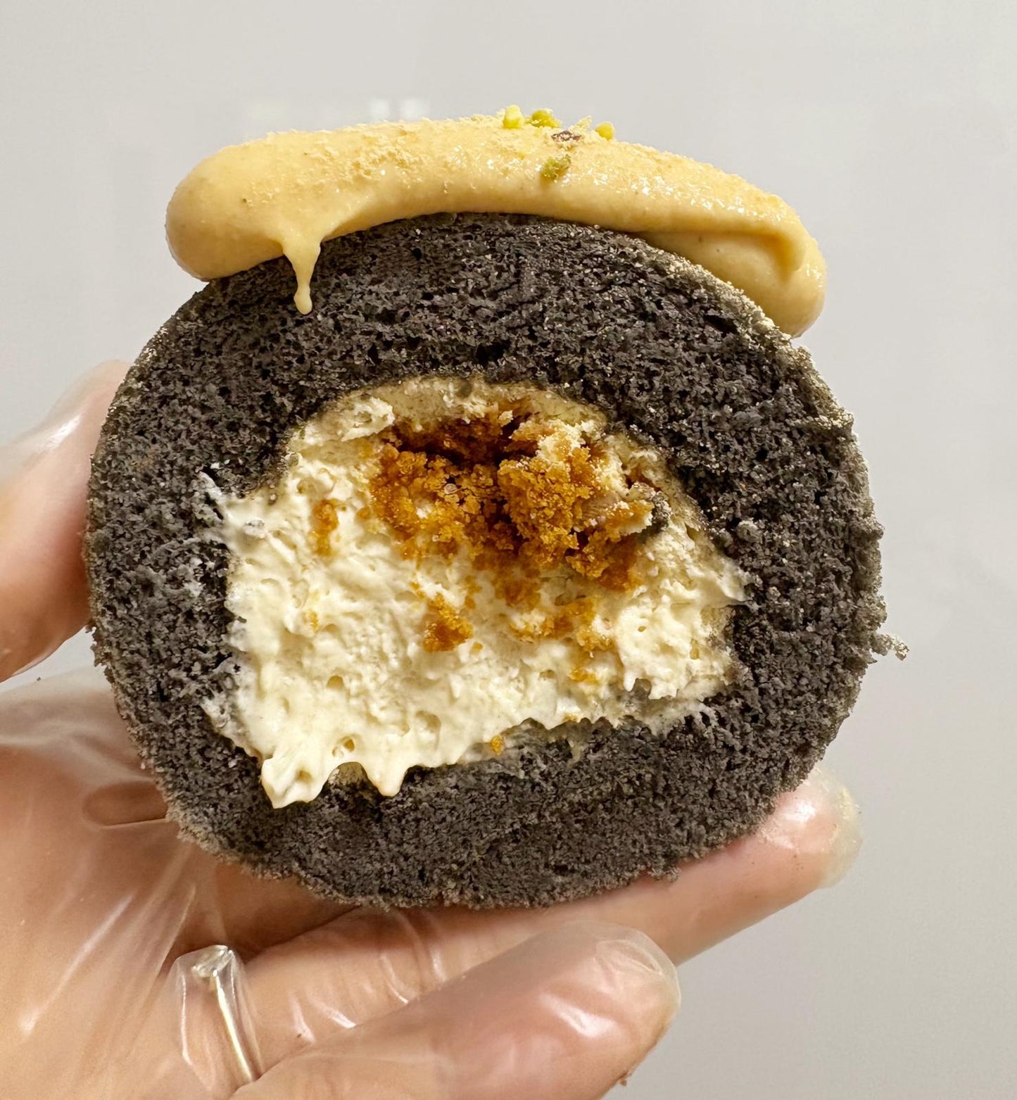 Black Sesame Soy Bean Swiss Roll 黑芝麻豆乳瑞士卷