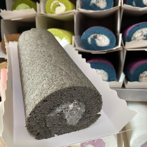 Black Sesame Swiss Roll