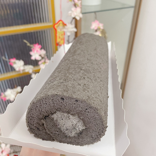 Black Sesame Swiss Roll