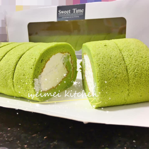 Pandan Swiss Roll